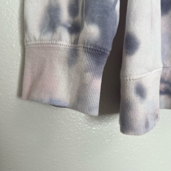 Maurices - Purple Blue Tie Dye Crew Neck Long Sleeve White Sweatshirt - 2X - Picture 6 of 13